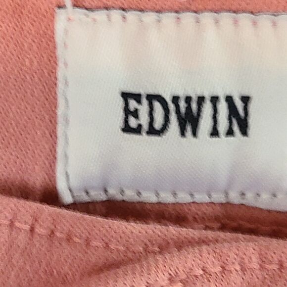 New EDWIN Women's (27) Petal Pink Pixie Mid Rise Skinny Jeans $148 - Picture 11 of 16
